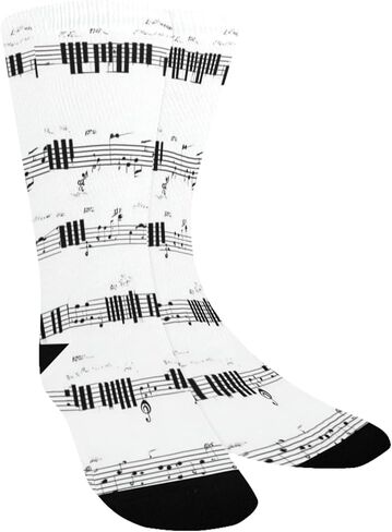 Piano Note Pattern Sample Hiking Socks - Toddler Boys & Girls Warm Thick Thermal Winter Crew Socks for School, Daily Wear & Outdoor Activities in Saudi Arabia