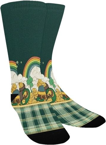 Clover Pot Pattern Hiking Socks - Toddler Boys & Girls Warm Thick Thermal Winter Crew Socks for School, Daily Wear & Outdoor Activities in Saudi Arabia