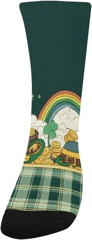 Clover Pot Pattern Hiking Socks - Toddler Boys & Girls Warm Thick Thermal Winter Crew Socks for School, Daily Wear & Outdoor Activities in Saudi Arabia