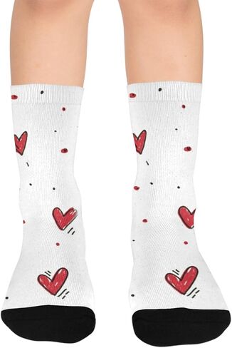 عينة من جوارب Red Love Red للمشي لمسافات طويلة - جوارب شتوية حرارية سميكة دافئة للأطفال الصغار للأولاد والبنات للمدرسة، والارتداء اليومي والأنشطة الخارجية in Saudi Arabia
