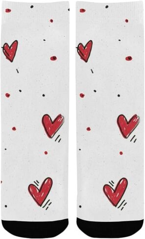 عينة من جوارب Red Love Red للمشي لمسافات طويلة - جوارب شتوية حرارية سميكة دافئة للأطفال الصغار للأولاد والبنات للمدرسة، والارتداء اليومي والأنشطة الخارجية in Saudi Arabia