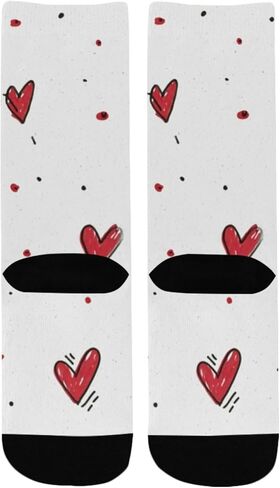 عينة من جوارب Red Love Red للمشي لمسافات طويلة - جوارب شتوية حرارية سميكة دافئة للأطفال الصغار للأولاد والبنات للمدرسة، والارتداء اليومي والأنشطة الخارجية in Saudi Arabia