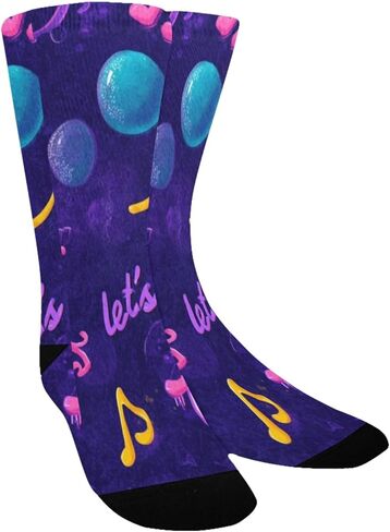 Musical Neon Bubbles Hiking Socks - Toddler Boys & Girls Warm Thick Thermal Winter Crew Socks for School, Daily Wear & Outdoor Activities in Saudi Arabia
