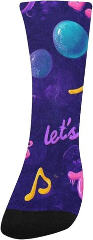 Musical Neon Bubbles Hiking Socks - Toddler Boys & Girls Warm Thick Thermal Winter Crew Socks for School, Daily Wear & Outdoor Activities in Saudi Arabia