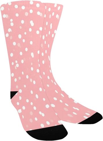 Small Dot White Hiking Socks - Toddler Boys & Girls Warm Thick Thermal Winter Crew Socks for School, Daily Wear & Outdoor Activities in Saudi Arabia