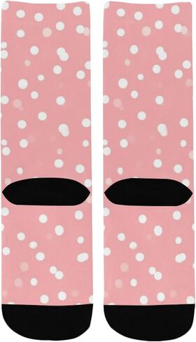 Small Dot White Hiking Socks - Toddler Boys & Girls Warm Thick Thermal Winter Crew Socks for School, Daily Wear & Outdoor Activities in Saudi Arabia
