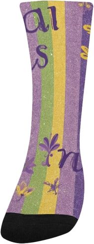 جوارب Mardi Gras Mask Art للمشي لمسافات طويلة - جوارب شتوية حرارية سميكة دافئة للأولاد والبنات للمدرسة، والارتداء اليومي والأنشطة الخارجية in Saudi Arabia