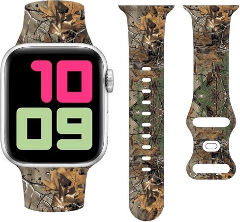 أحزمة ساعة رياضية متوافقة مع سوار ساعة Apple 38 مم 40 مم 41 مم للنساء والرجال، سوار معصم بديل من السيليكون الناعم القابل للتعديل لسلسلة iWatch 7 6 5 4 3 2 1 SE 2 in Kuwait