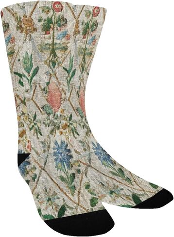 Colorful Diamond Floral Hiking Socks - Toddler Boys & Girls Warm Thick Thermal Winter Crew Socks for School, Daily Wear & Outdoor Activities in Saudi Arabia