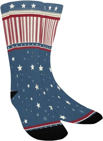 جوارب للمشي لمسافات طويلة باللون الأحمر والأبيض على شكل نجمة - جوارب شتوية حرارية سميكة دافئة للأولاد والبنات الصغار للمدرسة، والارتداء اليومي والأنشطة الخارجية in Kuwait