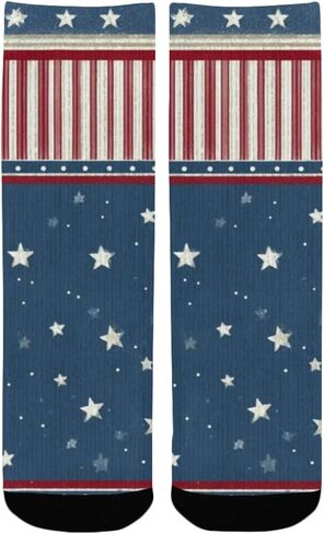 جوارب للمشي لمسافات طويلة باللون الأحمر والأبيض على شكل نجمة - جوارب شتوية حرارية سميكة دافئة للأولاد والبنات الصغار للمدرسة، والارتداء اليومي والأنشطة الخارجية in Kuwait