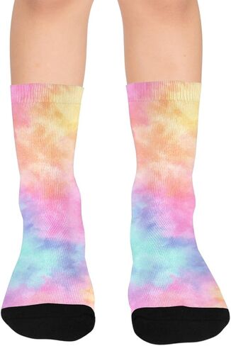 Soft Hue Art Purple Hiking Socks - Toddler Boys & Girls Warm Thick Thermal Winter Crew Socks for School, Daily Wear & Outdoor Activities in Saudi Arabia