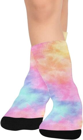 Soft Hue Art Purple Hiking Socks - Toddler Boys & Girls Warm Thick Thermal Winter Crew Socks for School, Daily Wear & Outdoor Activities in Saudi Arabia
