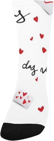 Valentine Letter Pattern Hiking Socks - Toddler Boys & Girls Warm Thick Thermal Winter Crew Socks for School, Daily Wear & Outdoor Activities in Saudi Arabia