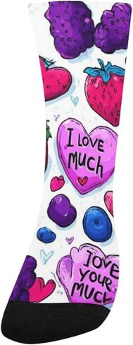 جوارب Valentine Fruit Red للمشي لمسافات طويلة - جوارب شتوية حرارية سميكة دافئة للأطفال الصغار للأولاد والبنات للمدرسة، والارتداء اليومي والأنشطة الخارجية in Saudi Arabia