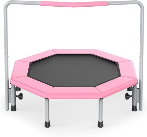 36 Inch Kids Trampoline for Toddlers Ages 1-3,Mini Indoor/Outdoor Trampoline with Gap-Free Spring Design - Safe Bounce Jumping Toy in Saudi Arabia