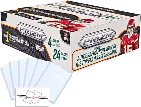 2025 Prizm Football Retail Box with 96 Total Trading Cards + 6 Toploaders and StreetCards Magnet! in Saudi Arabia