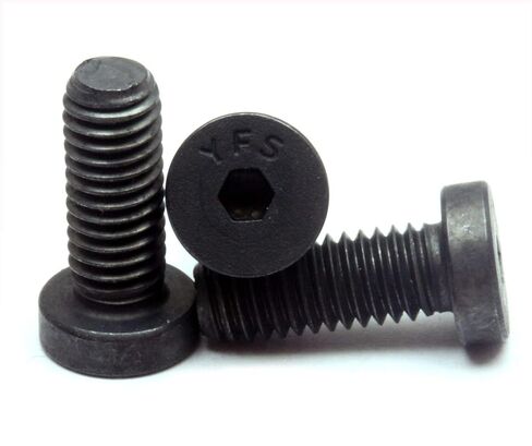 MonsterBolts - #10-32 x 3/8" Low Head Socket Screws, Alloy Steel, Black Oxide, 10 Pack in Saudi Arabia