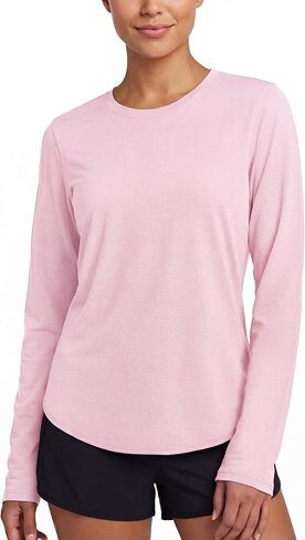Stelle Women Long Sleeve Workout Tops UPF 50+ UV Protection Running Athletic Shirt Lightweight Quick Dry in Saudi Arabia