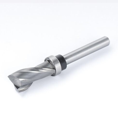2 Flute Flush Trim Router Bit 6mm Shank Sloting Milling Cutter Wood Router Bit with Bearing Carbide End Mill in Saudi Arabia