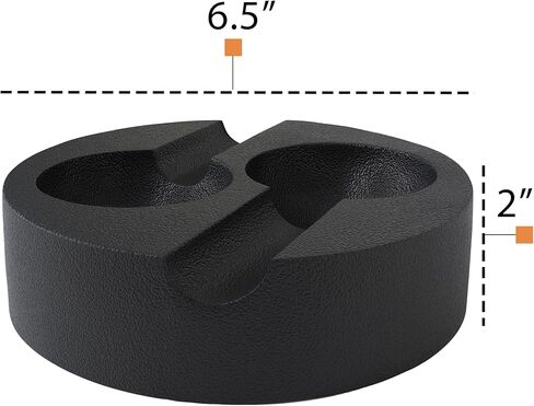 Rustic State Habano Cast Iron Cigar Ashtray for Outside Patio with Double Slot Rest Windproof Round Design Antique Ash Disposal for Indoors Outdoors - Black in Kuwait