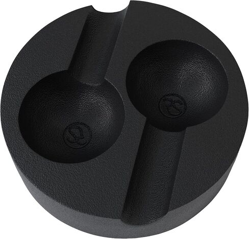 Rustic State Habano Cast Iron Cigar Ashtray for Outside Patio with Double Slot Rest Windproof Round Design Antique Ash Disposal for Indoors Outdoors - Black in Kuwait