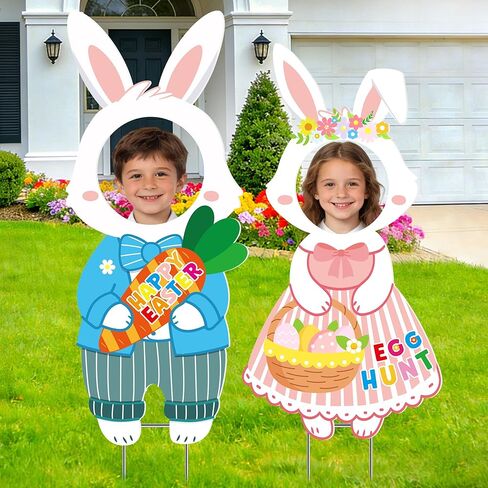 ديكور حديقة الهالوين السعيد - لافتات ساحة صديقة للحساسية على شكل يقطين أزرق مخضر لتزيين الأشباح اللطيفة في الهواء الطلق لفناء الحديقة أوتاد الفناء الخلفي البلاستيكية لتزيين هدايا الحفلات in Kuwait