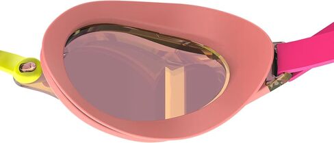 Speedo Adult Unisex Fastskin Speed Socket 2.0 Mirrored Swimming Goggles, Neon Melon/Vermillion/Gold Mirror, One Size in Saudi Arabia