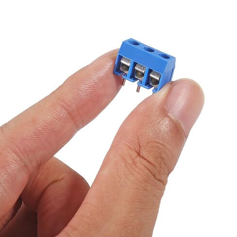 68Pcs 0.2inch/5mm Pitch PCB Mount Screw Terminal Block Connector 2P 3P Circuit Board Connectors PCB Wiring Terminals in Saudi Arabia
