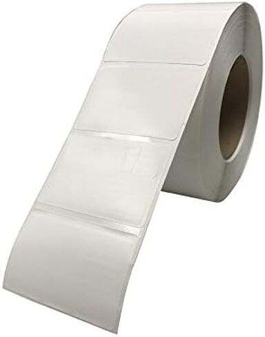 Pattern Coated 3"X2" Tire Label for Thermal Transfer Printer- Actual Label Size 3"X2", Blank White Tire Label (Liner Perfed Between Labels), Write On Surface, 1,000 Labels Per Roll in Saudi Arabia