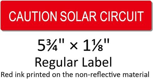 21 Pack Premium PV Labels Printed with Caution Solar Circuit | Outdoor Rated PV Stickers | Solar Stickers | PV Label | Solar Label in Saudi Arabia