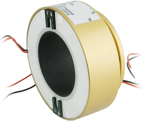 Aperture 85mm Enclosed ZHT085-2R15A Precision Carbon Brush Rotating Drum Slip Ring in Saudi Arabia