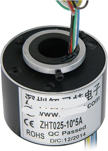 Through Hole Conductive Slip Ring Wire Rotary Joint ZHT025-10 * 5A in Saudi Arabia