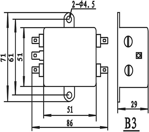 مرشح HT170-20-L8-B3 220 فولت 20 أمبير مرشح طاقة بالموجات فوق الصوتية مضاد للتدخل in Kuwait