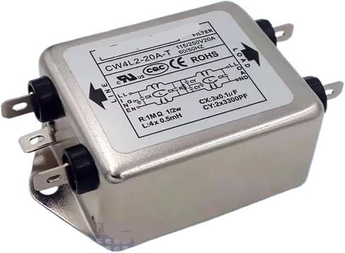 مرشح CW4L2-10A-T/S 220 فولت 10 أمبير 20 أمبير مرشح طاقة مضاد للتدخل (CW4L2-10A -T) in Kuwait