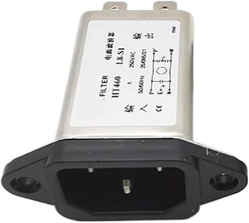 Single-Phase 220V AC Socket Power Filter HT460-10-L8-S1 10A 6A(HT460-6L8-S1 6A) in Saudi Arabia