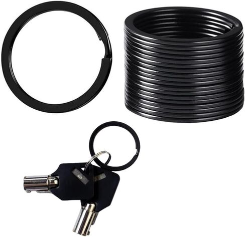 10-Piece 1-Inch Metal Key Loops, Split Ring Fasteners for Keys, Office & Car Accessories in Saudi Arabia