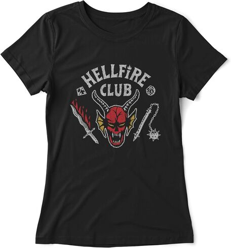 Fifth Sun Kids Stranger Things Hellfire Cut Girls Short Sleeve Tee Shirt in Saudi Arabia