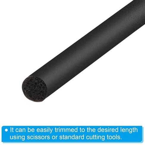 131.2 Feet x 1/8 Inch Foam Rope Caulk Crack Joint Filler Roll Seal Weather Strip for Home Construction Backer Rod, Black in Saudi Arabia