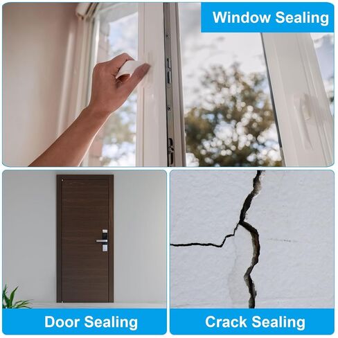 131.2 Feet x 1/8 Inch Foam Rope Caulk Crack Joint Filler Roll Seal Weather Strip for Home Construction Backer Rod, Black in Saudi Arabia