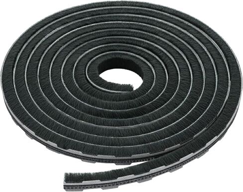 Brixwell Zipper Pile Weatherstrip - 100' Roll, 0.200" Pile Height, Zipper Weatherization Seal for Windows & Doors, Weatherstrip Replacement, Door Weather Seal, Gray Finish in Kuwait