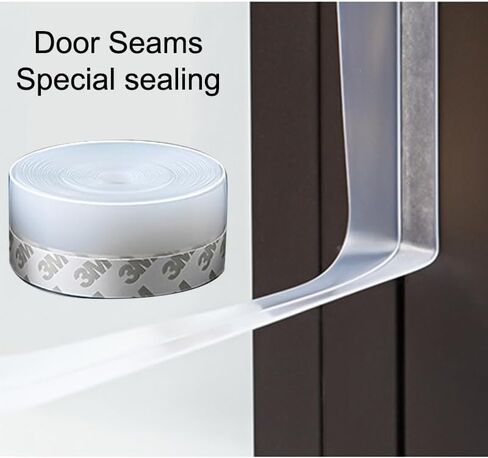 33ft Weather Stripping - Self-Adhesive, Soundproof, for Doors/Windows，Width 1 inch in Saudi Arabia