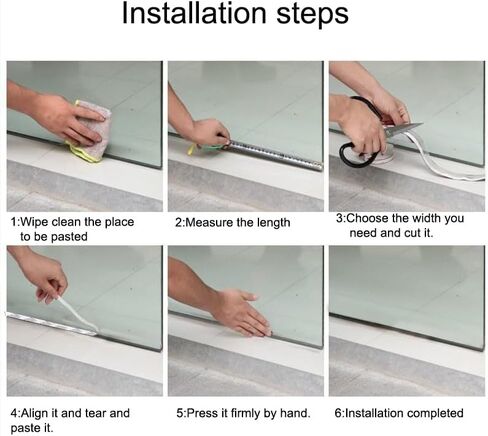33ft Weather Stripping - Self-Adhesive, Soundproof, for Doors/Windows，Width 1 inch in Saudi Arabia