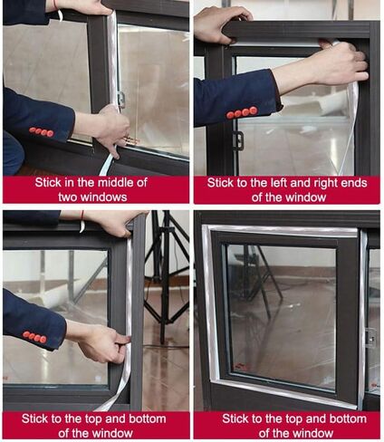 33ft Weather Stripping - Self-Adhesive, Soundproof, for Doors/Windows，Width 1 inch in Saudi Arabia