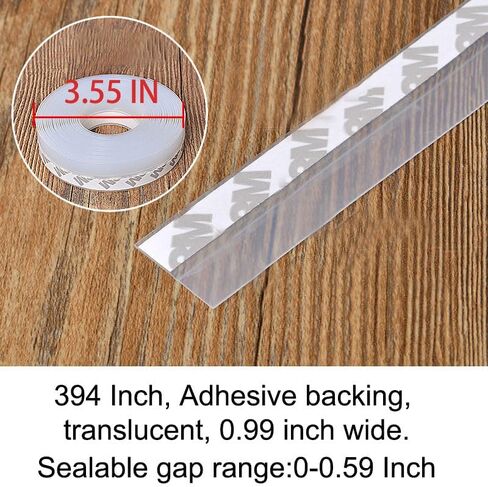 33ft Weather Stripping - Self-Adhesive, Soundproof, for Doors/Windows，Width 1 inch in Saudi Arabia