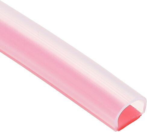 PATIKIL Silicone Weather Stripping Door Seal, 9.8 ft D Shape Weather Stripping Self Adhesive Door Seal Strip for Door Frame, Window Sealing, Large Gap, 15/32" Wx5/128 Tx15/64 H, Clear/Red in Saudi Arabia