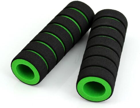 1 زوج نونسليب رغوة الإسفنج دراجة نارية دراجة مقبض بار غطاء مقبض المقود القبضات الأسود in Kuwait