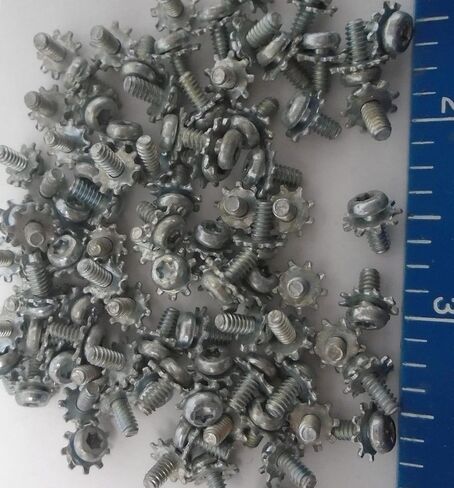 حزمة جديدة من رأس المقلاة 4-40 × 1/4 Torx T-10 Ext الفولاذ الطري المطلي بالزنك مجموعة من 100#1629 مجموعة متنوعة من أدوات تثبيت الأجهزة الشاملة متعددة الأغراض WnyNEH05808 in Saudi Arabia