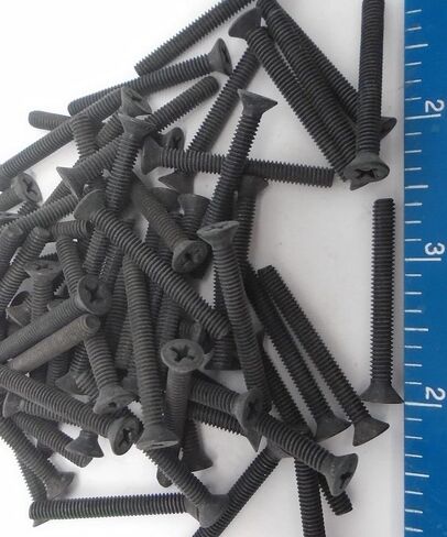 New Pack of Stainless Steel Black Oxide 8/32 x 1 1/2 Phillips Flat Head Screws Lot of 25#57 Multi-Purpose Comprehensive Hardware Fastener Assortment Kit WnyNEH05812 in Saudi Arabia