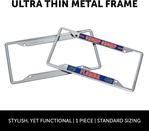 Desert Cactus University of Florida License Plate Frame UF Gators Holder for Front or Back of Car Metal Car Tag Holder Officially Licensed (Slogan 2) in Saudi Arabia